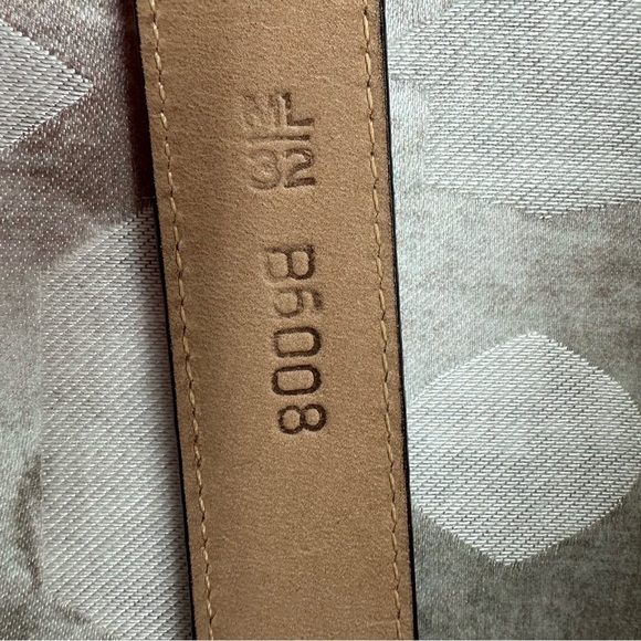 Brighton Brown Leather Belt, silver tone with gold accents, Size M/L 32 - Picture 3 of 8